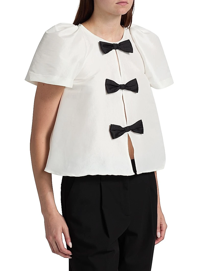 Giorgia Taffeta Bow Top
