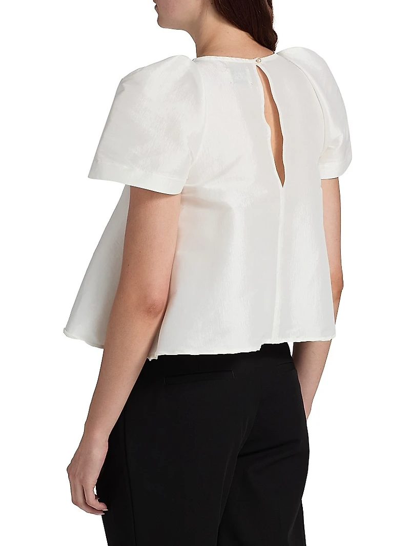Giorgia Taffeta Bow Top