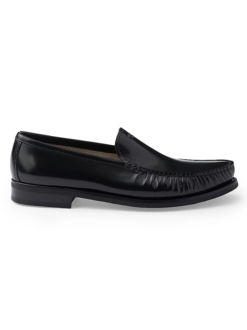 Men's Brushed Leather Loafers