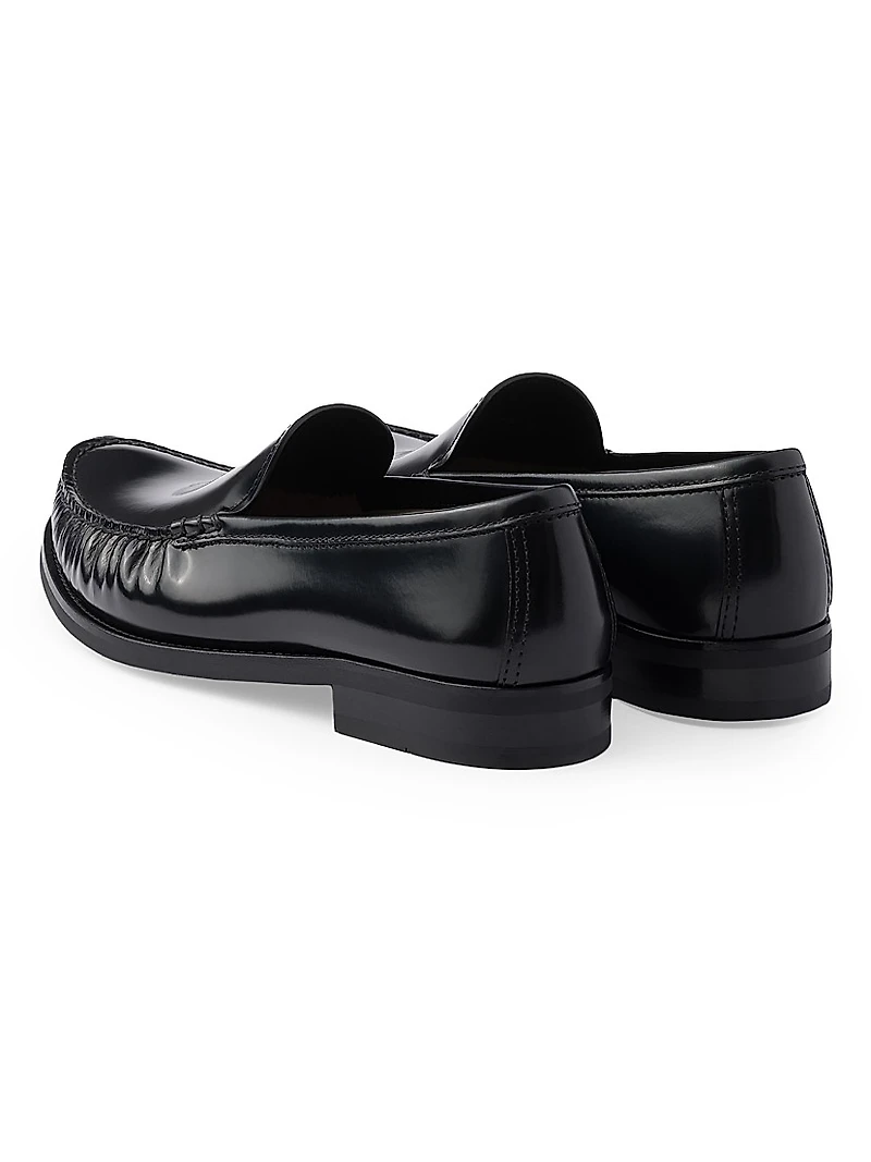 Men's Brushed Leather Loafers