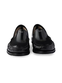 Men's Brushed Leather Loafers