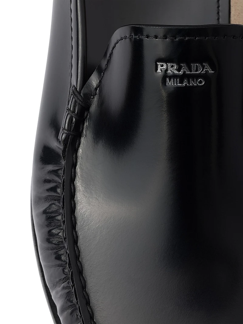 Men's Brushed Leather Loafers