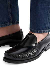 Men's Brushed Leather Loafers
