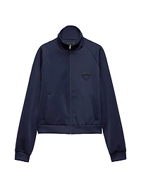 Zippered Technical Fabric Jacket