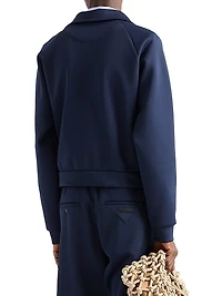 Zippered Technical Fabric Jacket