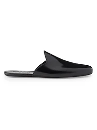 Brushed Leather Slippers