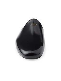 Brushed Leather Slippers