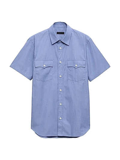 Short-Sleeved Cotton Shirt