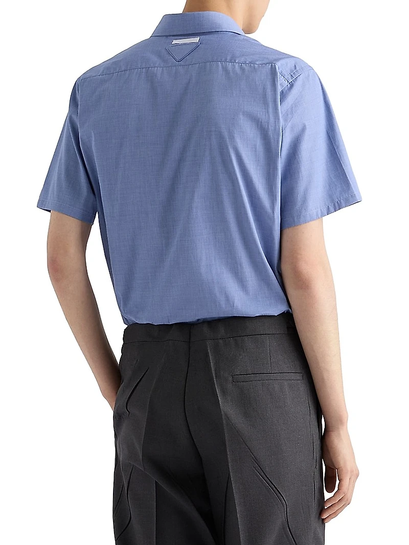 Short-Sleeved Cotton Shirt