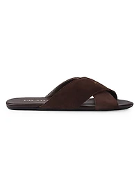 Suede Slides