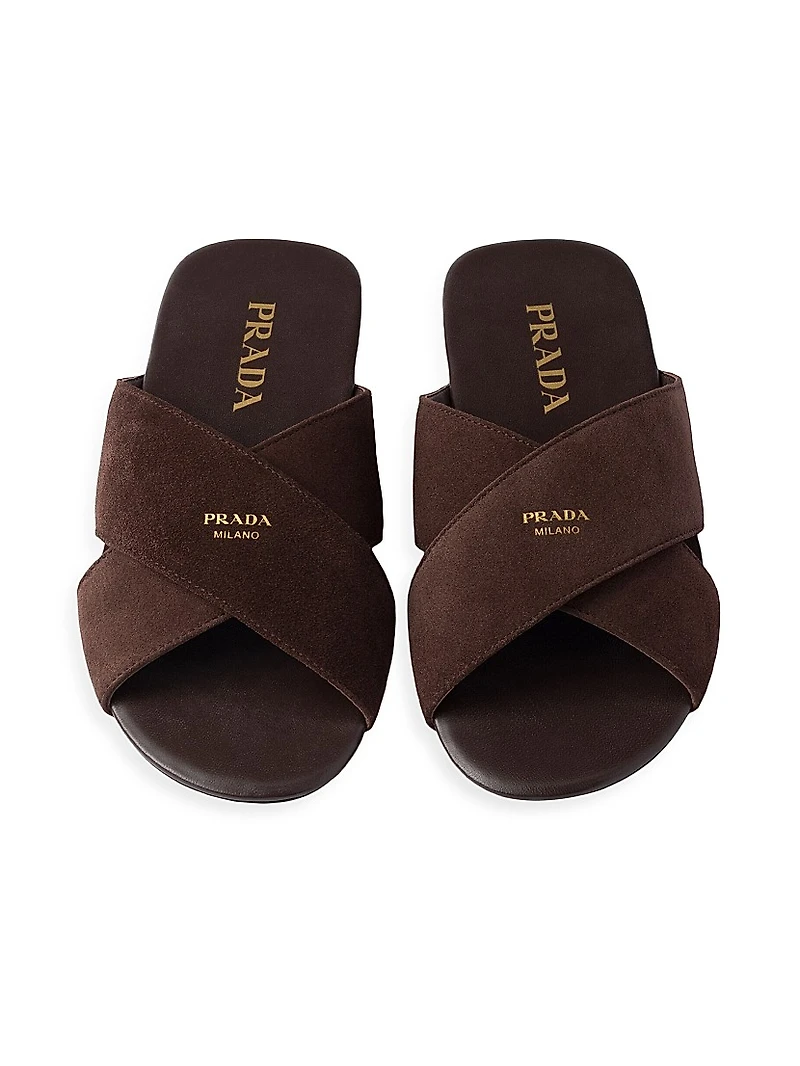 Suede Slides