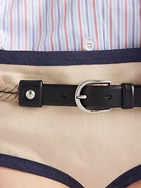 Leather and Cord Belt