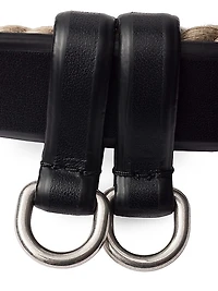 Leather and Cord Belt