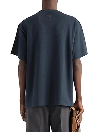 Oversized Striped Cotton T-Shirt