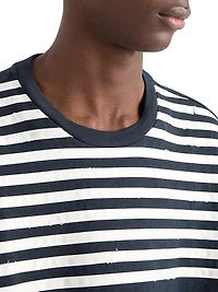 Oversized Striped Cotton T-Shirt