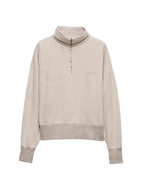 Long-Sleeved Cotton Polo Shirt