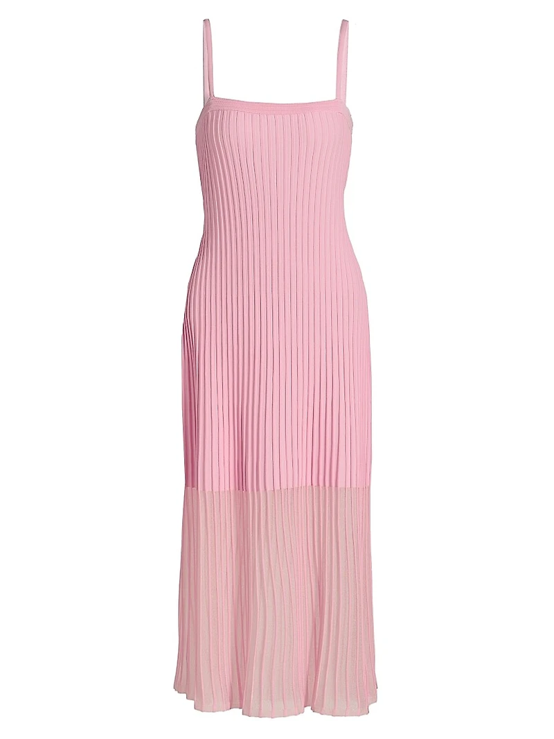 Sheer Knit Cami Dress