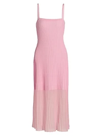 Sheer Knit Cami Dress