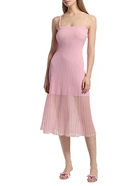 Sheer Knit Cami Dress