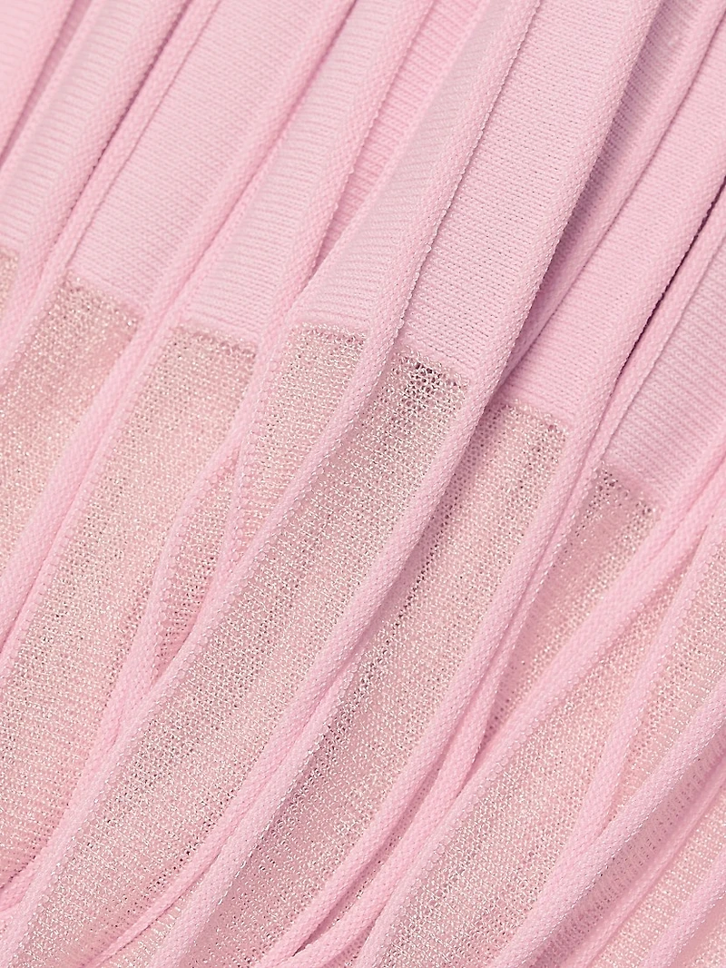 Sheer Knit Cami Dress