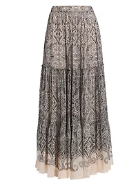 Chavi Tiered Maxi Skirt