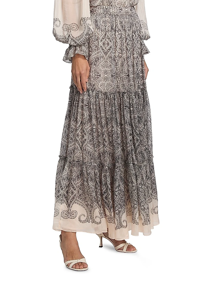 Chavi Tiered Maxi Skirt