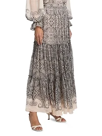 Chavi Tiered Maxi Skirt