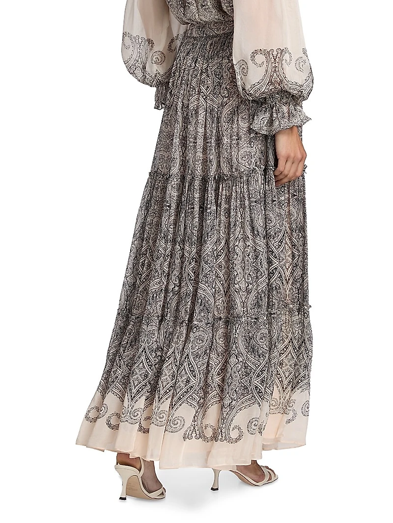Chavi Tiered Maxi Skirt