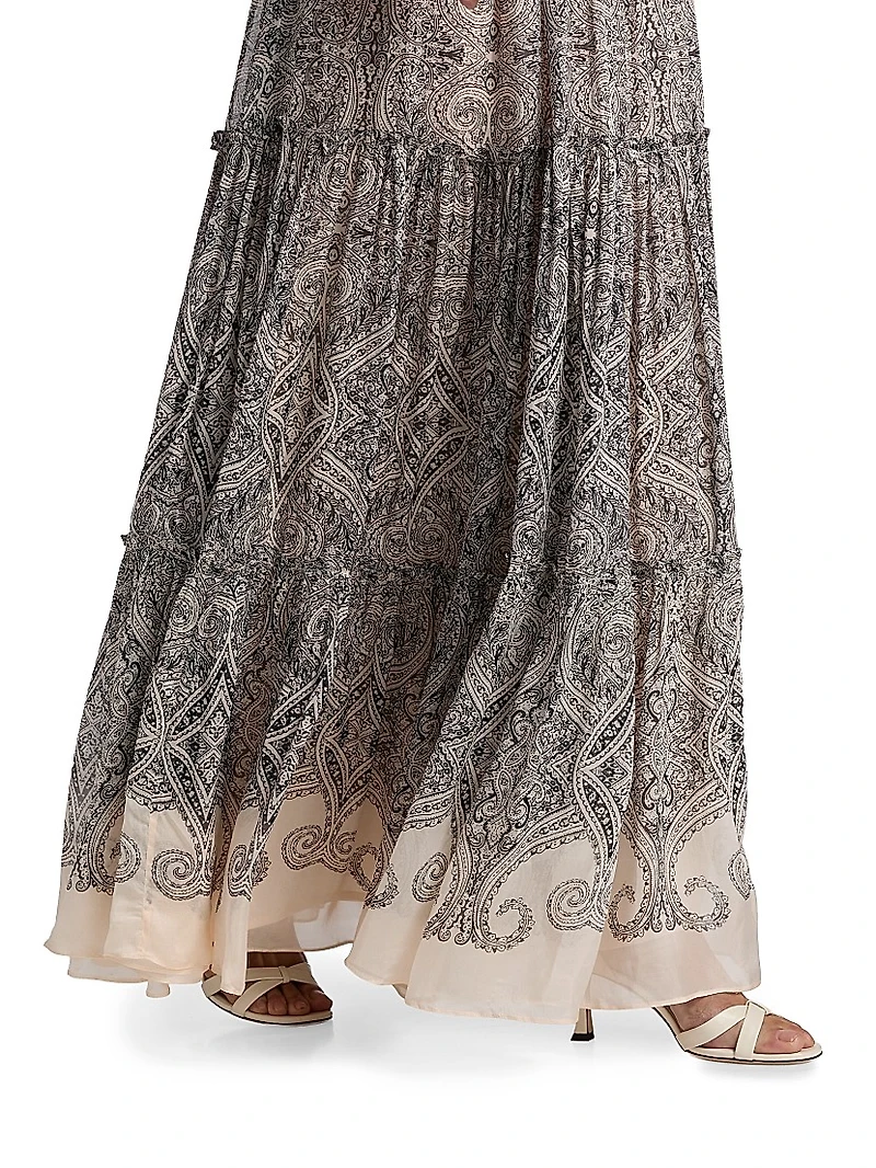 Chavi Tiered Maxi Skirt
