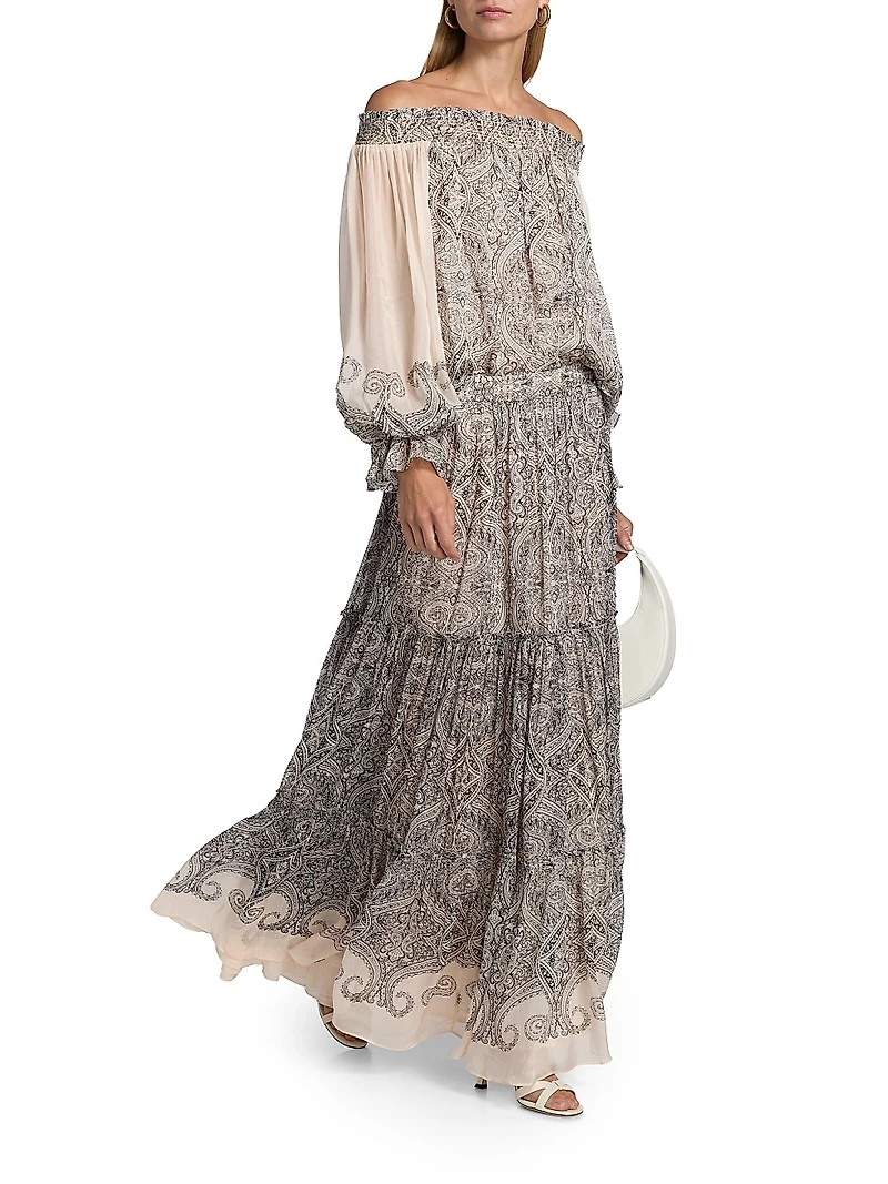 Chavi Tiered Maxi Skirt
