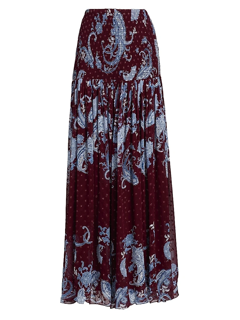 Hiba Paisley Maxi Skirt
