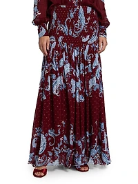 Hiba Paisley Maxi Skirt