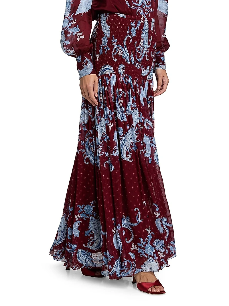 Hiba Paisley Maxi Skirt
