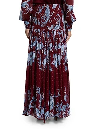 Hiba Paisley Maxi Skirt