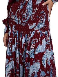 Hiba Paisley Maxi Skirt