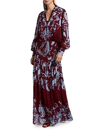Hiba Paisley Maxi Skirt
