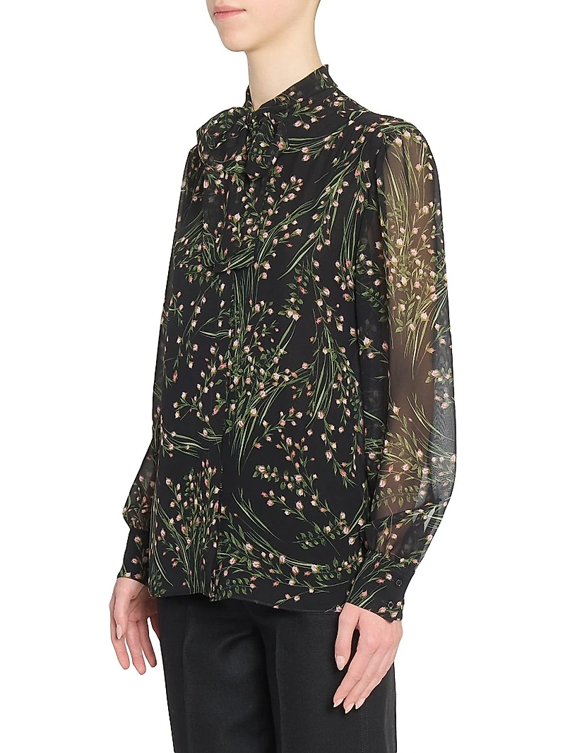 Floral Silk Blouse
