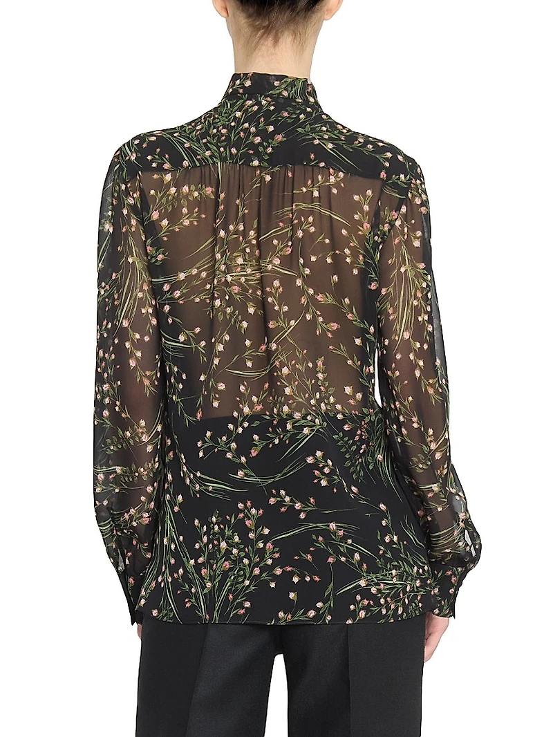 Floral Silk Blouse