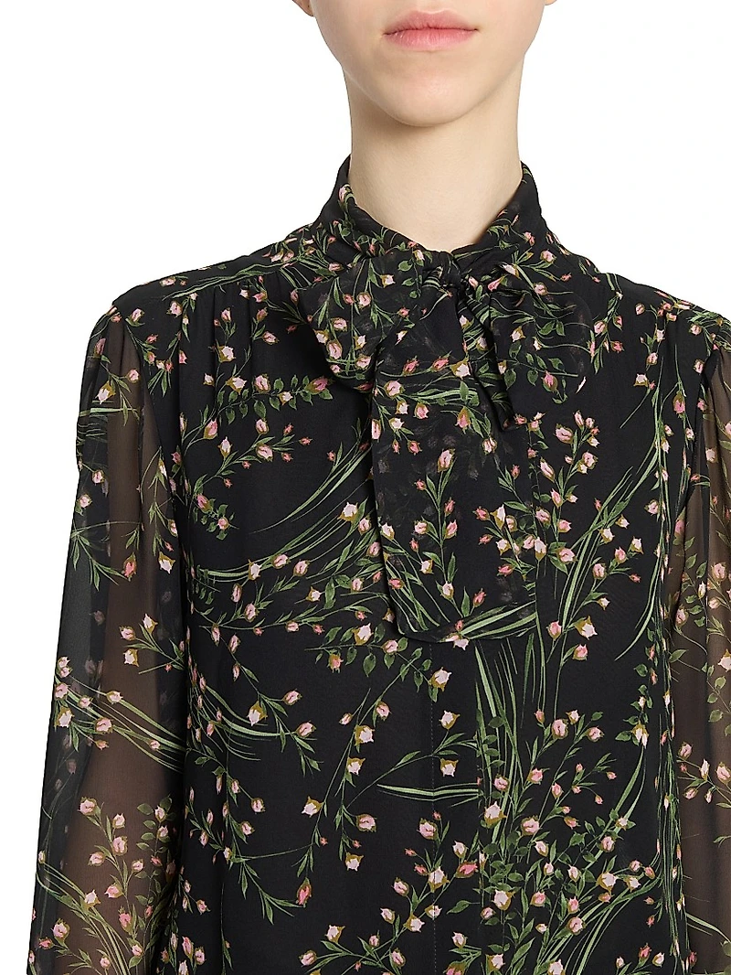 Floral Silk Blouse