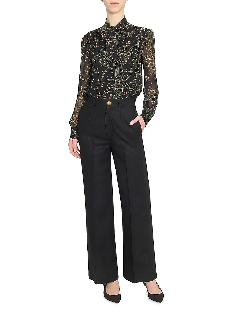Floral Silk Blouse