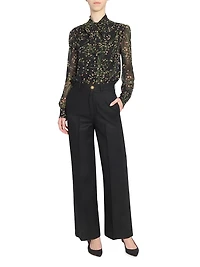 Floral Silk Blouse