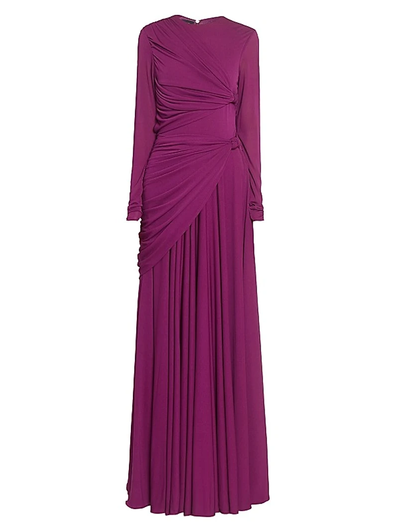 Twisted-Front Jersey Gown