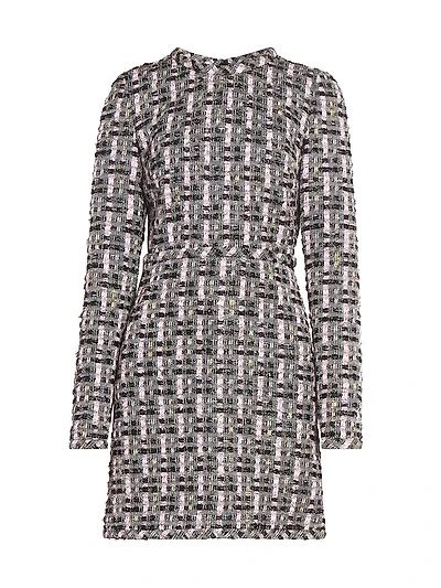 Wool Blend Tweed Minidress