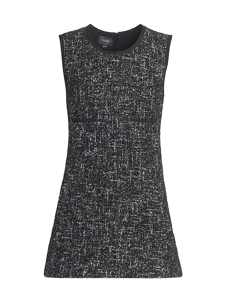 Wool-Blend Tweed Minidress