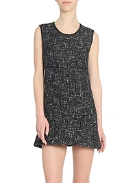 Wool-Blend Tweed Minidress