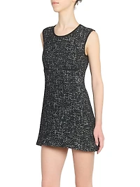 Wool-Blend Tweed Minidress