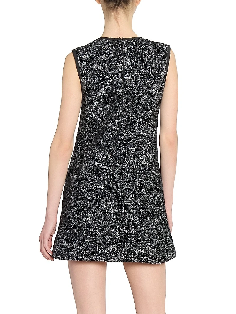 Wool-Blend Tweed Minidress