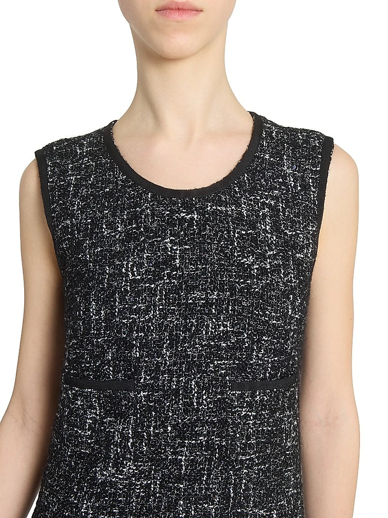 Wool-Blend Tweed Minidress