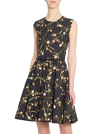 Floral Cotton Poplin Minidress