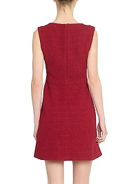 Tweed Virgin Wool-Blend Minidress